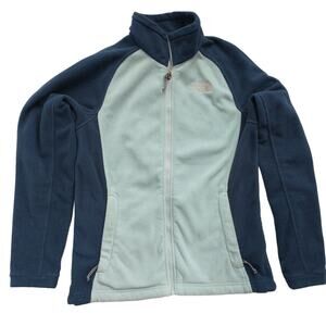 The North Face Khumbu Fleece Jacket Size Medium Blue Full Zip Womens